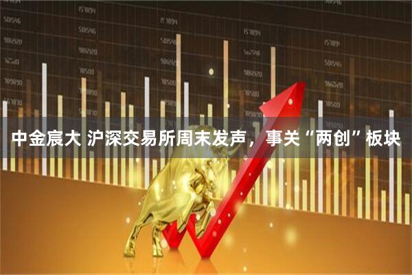 中金宸大 沪深交易所周末发声，事关“两创”板块